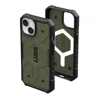 Husa MagSafe pentru Apple iPhone 15 Plus, Urban Armor Gear, Pathfinder, Verde