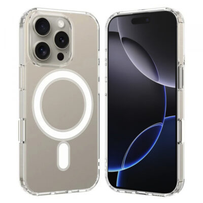 Husa MagSafe pentru Apple iPhone 16 Pro Max, Techsuit, Pro, Transparenta