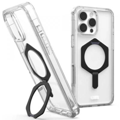 Husa MagSafe pentru Apple iPhone 16 Pro Max, Urban Armor Gear, Plyo XTE, Neagra Transparenta