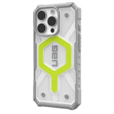 Husa MagSafe pentru Apple iPhone 16 Pro, Urban Armor Gear, Pathfinder Clear, Verde
