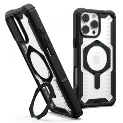 Husa MagSafe pentru Apple iPhone 16 Pro, Urban Armor Gear, Plasma XTE, Neagra Transparenta
