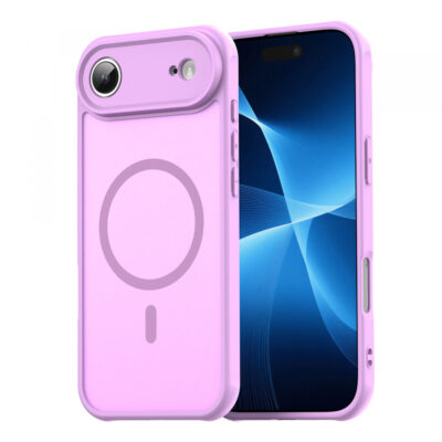 Husa MagSafe pentru Apple iPhone 17 Air, Techsuit, HaloFrost II, Roz