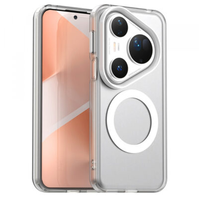 Husa MagSafe pentru Huawei Pura 80 Ultra, Techsuit, CandyCase, Alba