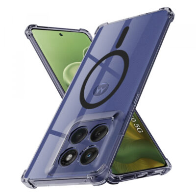 Husa MagSafe pentru Motorola Edge 60 Fusion / Edge 60, Techsuit, Shockproof Clear, Fumurie