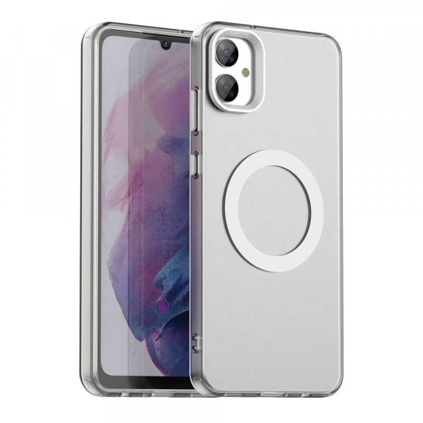 Husa MagSafe pentru Samsung Galaxy A05 A055, Techsuit, CandyCase, Alba