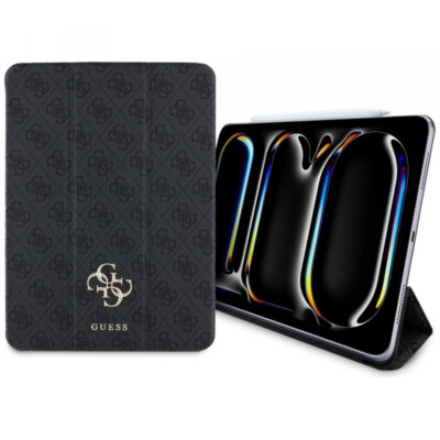 Husa pentru Apple iPad Pro 11 (2024), Guess, 4G Big Logo, Neagra