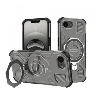 Husa pentru Apple iPhone 17e / 16e, Techsuit, Carbon Shield Pro, Fumurie