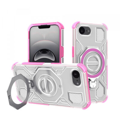 Husa pentru Apple iPhone 17e / 16e, Techsuit, Carbon Shield Pro, Roz