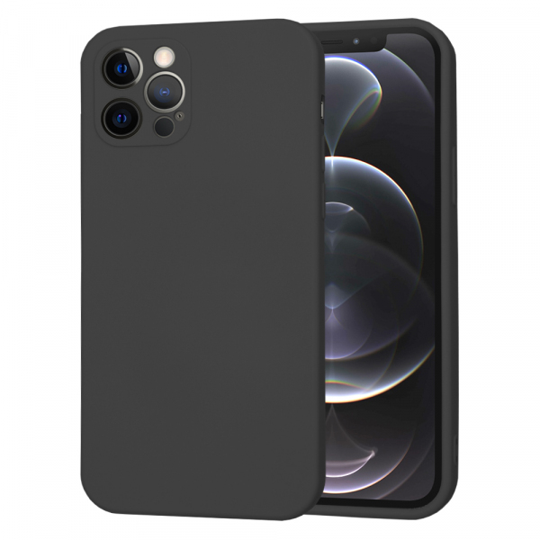 Husa pentru Apple iPhone 12 Pro, Techsuit, SoftFlex, Neagra