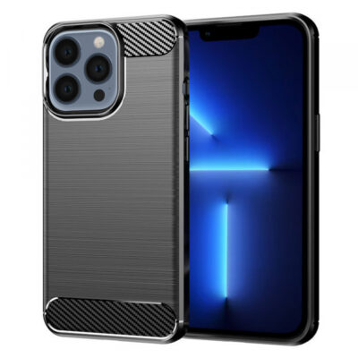 Husa pentru Apple iPhone 13 Pro Max, Techsuit, Carbon, Neagra
