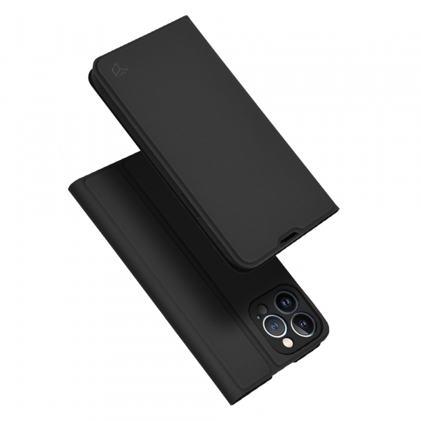 Husa pentru Apple iPhone 13 Pro Max, Techsuit, Magskin Book, Neagra
