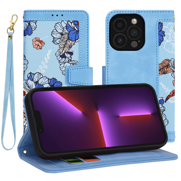 Husa pentru Apple iPhone 13 Pro, Techsuit, FlipCraft, Bleu