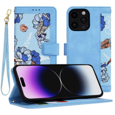Husa pentru Apple iPhone 14 Pro Max, Techsuit, FlipCraft, Bleu