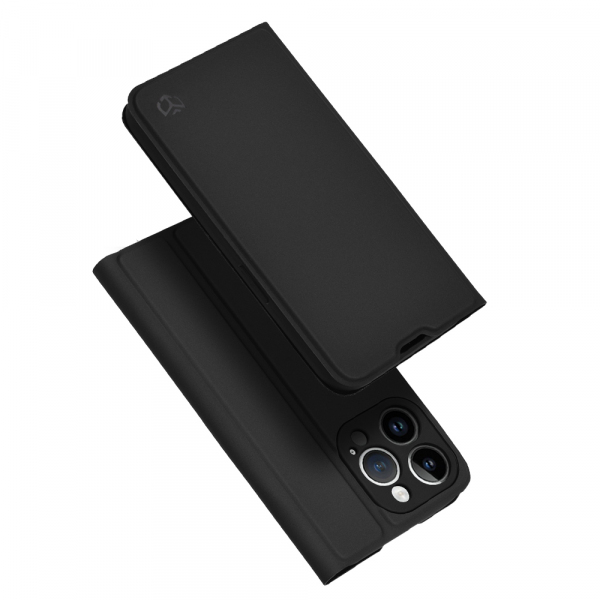 Husa pentru Apple iPhone 14 Pro, Techsuit, Magskin Book, Neagra