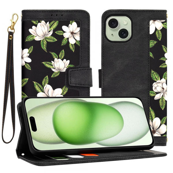 Husa pentru Apple iPhone 15 Plus, Techsuit, FlipCraft, Neagra
