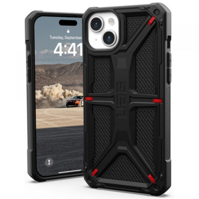 Husa pentru Apple iPhone 15 Plus, Urban Armor Gear, Monarch Kevlar, Neagra