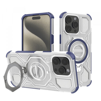 Husa pentru Apple iPhone 15 Pro, Techsuit, Carbon Shield Pro, Albastra
