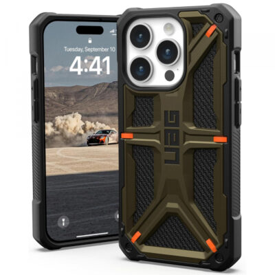 Husa pentru Apple iPhone 15 Pro, Urban Armor Gear, Monarch Kevlar, Verde