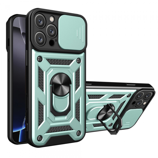 Husa pentru Apple iPhone 16 Pro, Techsuit, CamShield, Verde