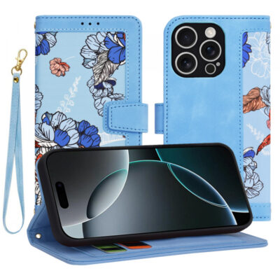 Husa pentru Apple iPhone 16 Pro, Techsuit, FlipCraft, Bleu