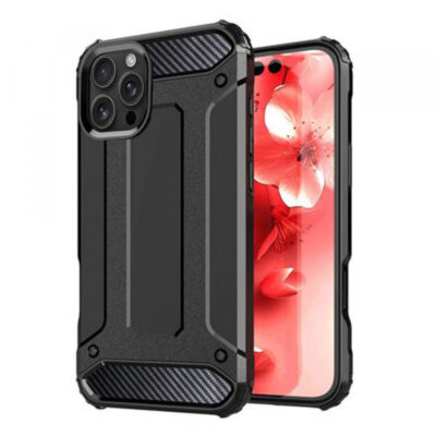 Husa pentru Apple iPhone 16 Pro, Techsuit, Hybrid Armor, Neagra