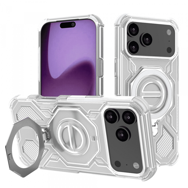 Husa pentru Apple iPhone 17 Pro Max, Techsuit, Carbon Shield Pro, Alba