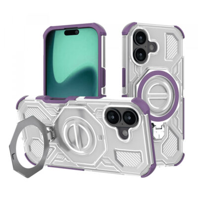 Husa pentru Apple iPhone 17, Techsuit, Carbon Shield Pro, Mov
