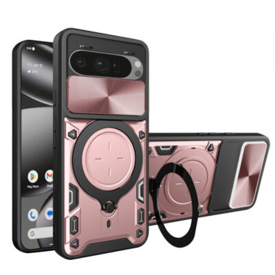 Husa pentru Google Pixel 10 Pro XL, Techsuit, CamGuard Pro, Roz Aurie