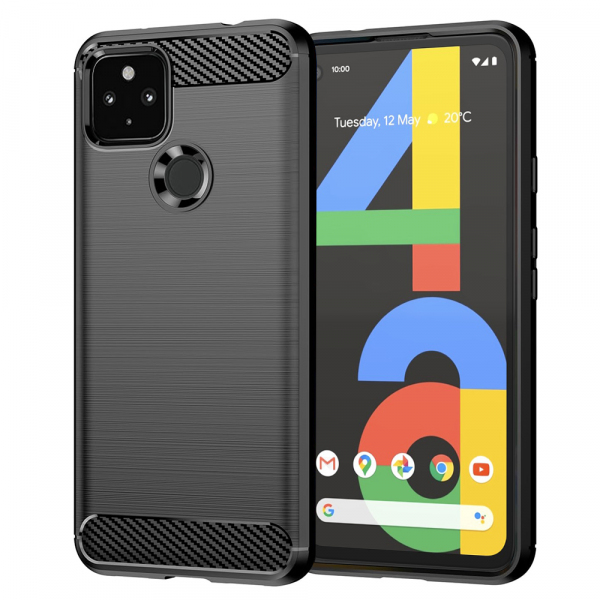 Husa pentru Google Pixel 4a 5G, Techsuit, Carbon, Neagra