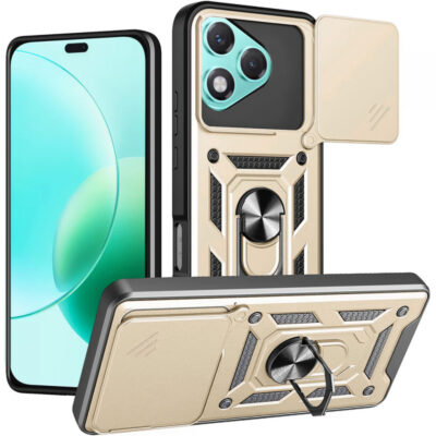 Husa pentru Honor 400 Lite, Techsuit, CamShield, Aurie