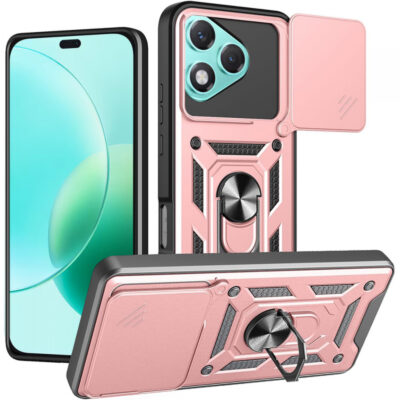 Husa pentru Honor 400 Lite, Techsuit, CamShield, Roz