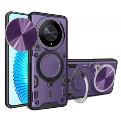 Husa pentru Honor Magic6 Lite, Techsuit, CamGuard Pro, Mov