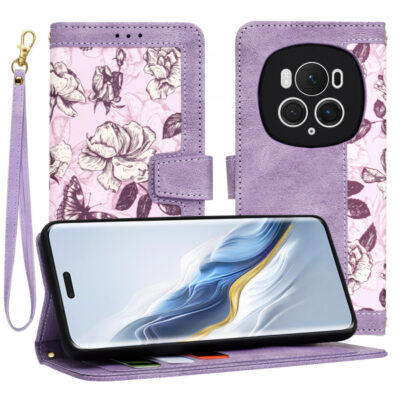 Husa pentru Honor Magic6 Pro, Techsuit, FlipCraft, Mov