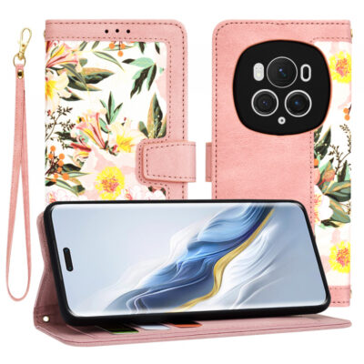Husa pentru Honor Magic6 Pro, Techsuit, FlipCraft, Roz