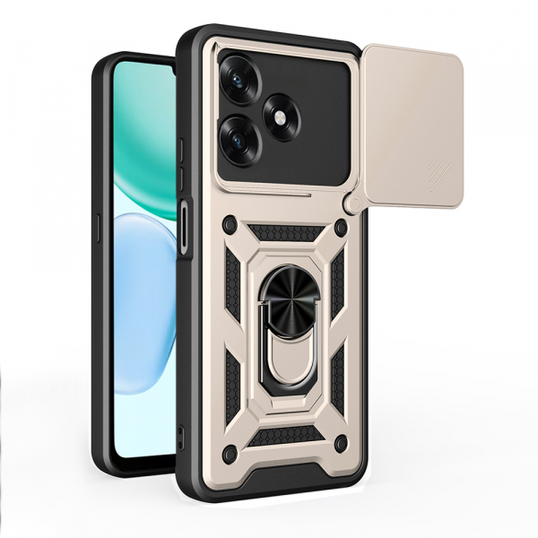 Husa pentru Honor X5c Plus, Techsuit, CamShield, Aurie