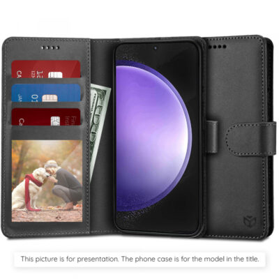 Husa pentru Motorola Moto E15 / G05, Techsuit, Diary Book, Neagra