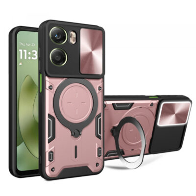 Husa pentru Motorola Moto G06, Techsuit, CamGuard Pro, Roz Aurie