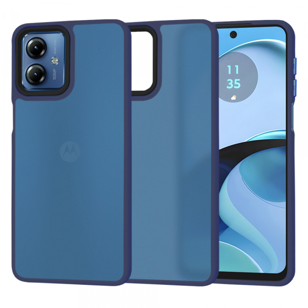 Husa pentru Motorola Moto G14, Techsuit, HaloFrost, Bleumarin