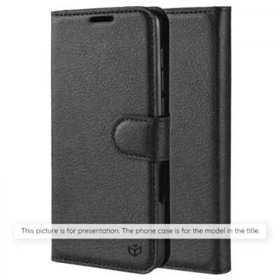 Husa pentru Motorola Moto G15 / G15 Power, Techsuit, Leather Folio, Neagra