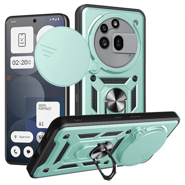 Husa pentru Nothing Phone (3a) Pro, Techsuit, CamShield, Verde