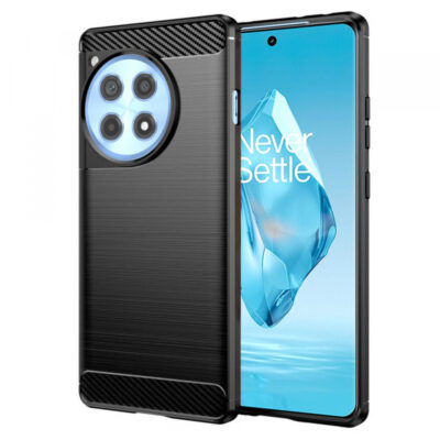 Husa pentru OnePlus 12R, Techsuit, Carbon, Neagra
