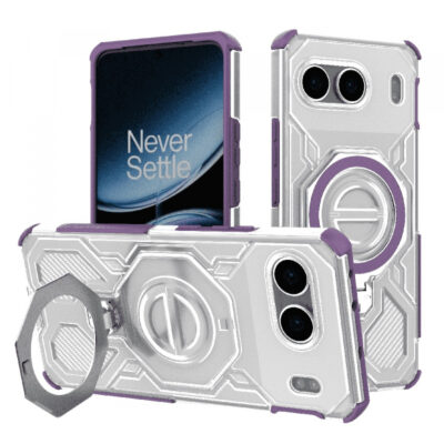 Husa pentru OnePlus Nord 4, Techsuit, Carbon Shield Pro, Mov