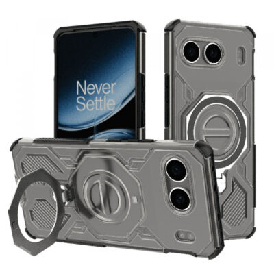 Husa pentru OnePlus Nord 4, Techsuit, Carbon Shield Pro, Fumurie