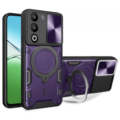 Husa pentru Oppo A5 4G / A5 5G, Techsuit, CamGuard Pro, Mov