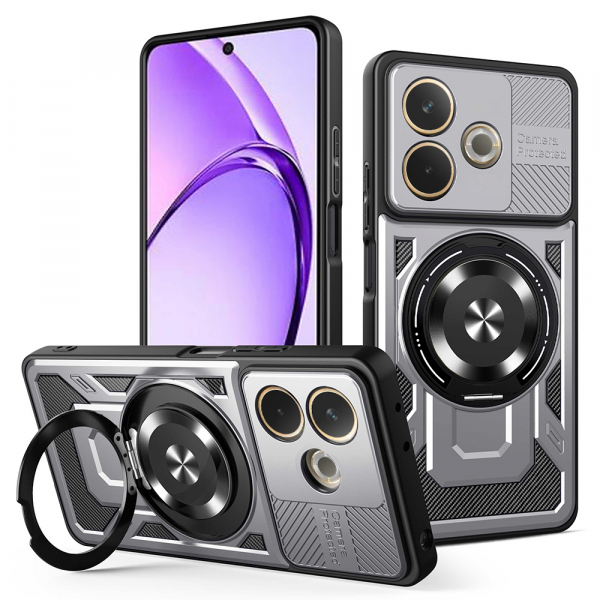 Husa pentru Oppo A5 Pro 4G / A5 Pro, Techsuit, RuggedCam, Gri