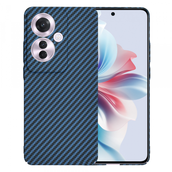 Husa pentru Oppo Reno11 F, Techsuit, Carbonite FiberShell, Turcoaz