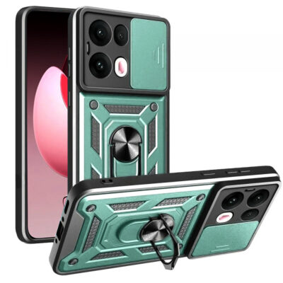 Husa pentru Oppo Reno13 Pro, Techsuit, CamShield, Verde