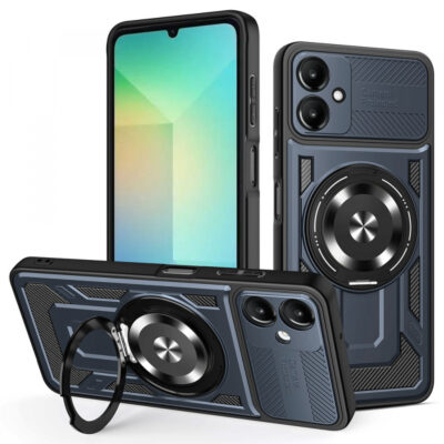 Husa pentru Samsung Galaxy A06 A065, Techsuit, RuggedCam, Albastra