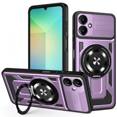Husa pentru Samsung Galaxy A06 A065, Techsuit, RuggedCam, Mov