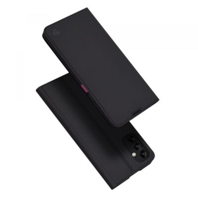 Husa pentru Samsung Galaxy A14 A145 / A14 5G A146, Techsuit, Magskin Book, Neagra